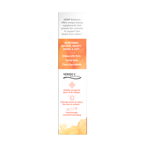 Now Solutions Collagen Jelly Beauty Complex Sweet Orange Sticks 10 Sticks