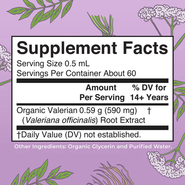 MaryRuth's Organic Valerian Root Liquid Drops 1 oz product image 2