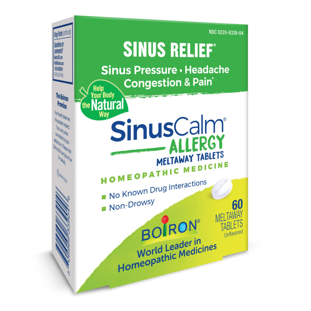 Boiron SinusCalm Allergy 60 Meltaway Tablets | Homeopathic Formula