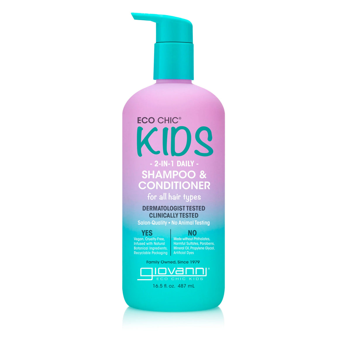 Giovanni Eco Chic Kids 2 in 1 Shampoo & Conditioner — 16.5 oz