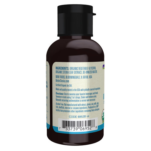 NOW Better Stevia Liquid Organic Glycerite 2 oz