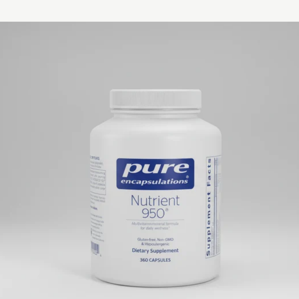 Pure Encapsulations Nutrient 950 - 360 Capsules front label