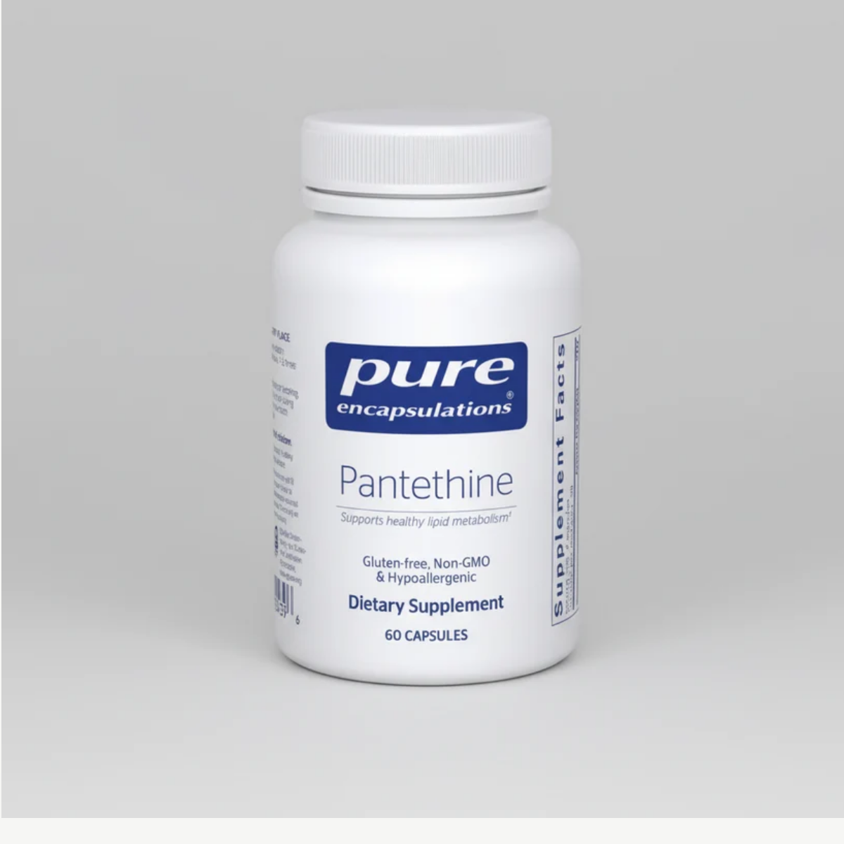 Pure Encapsulations Pantethine (vitamin B5) - 60 Capsules front label