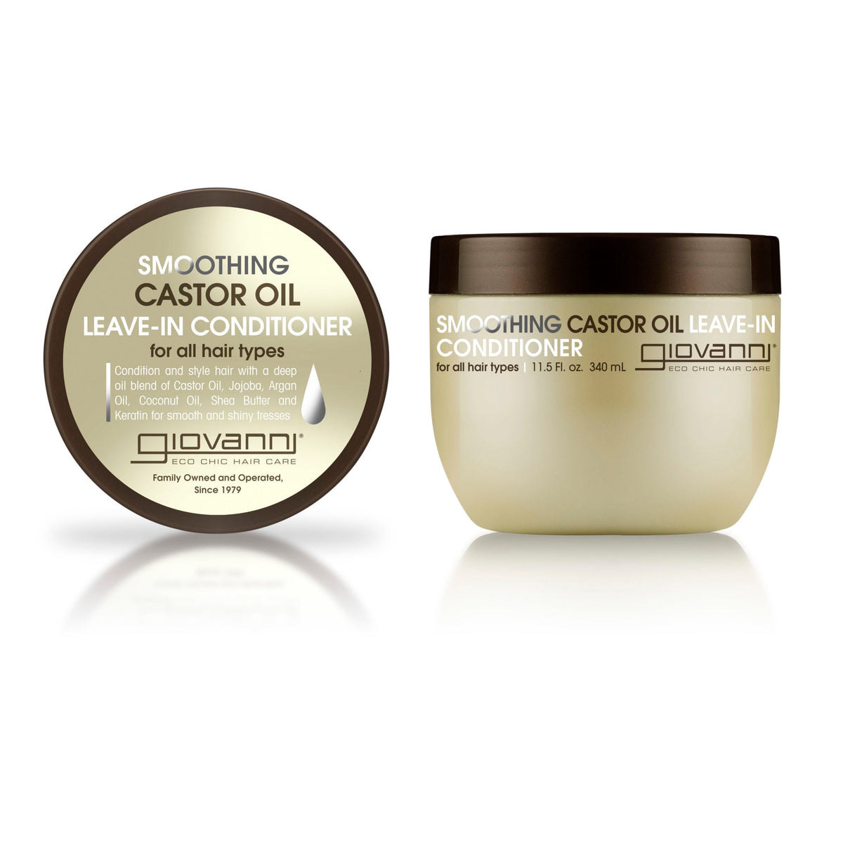 Giovanni Smoothing Castor Oil Leave-In Conditioner — 11.5 oz
