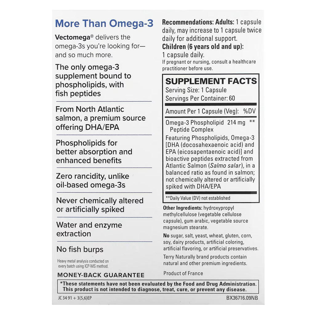 Terry Naturally Vectomega 60 Capsules