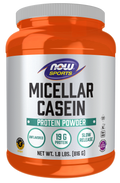 NOW Foods Micellar Casein, Unflavored Powder - 1.8 lbs. front package image