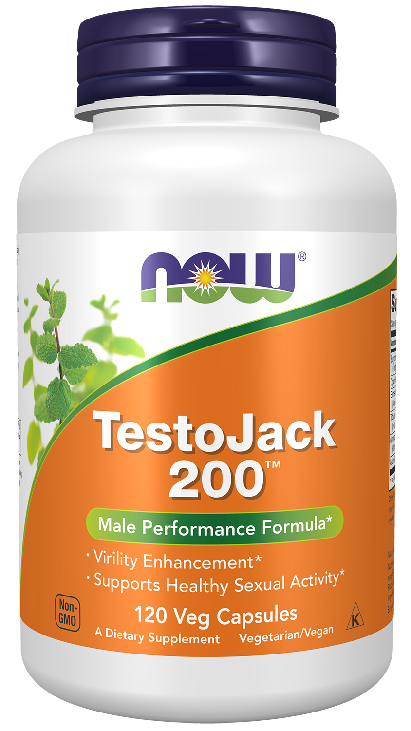 NOW Foods TestoJack® 200 - 120 Veg Capsules front package image