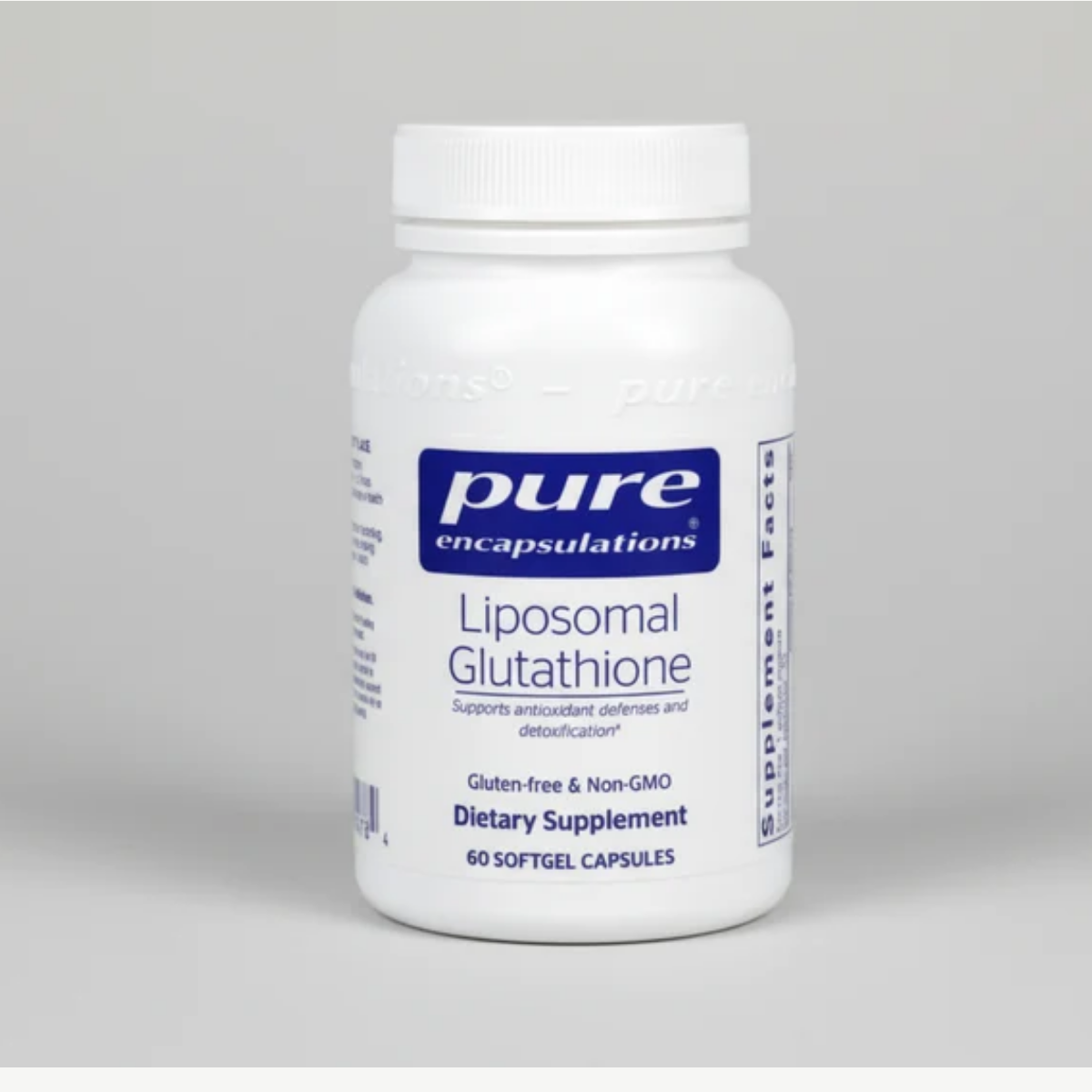 Pure Encapsulations Liposomal Glutathione - 60 Softgel Capsules front label