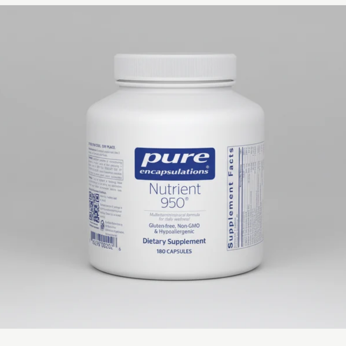 Pure Encapsulations Nutrient 950 - 180 Capsules front label