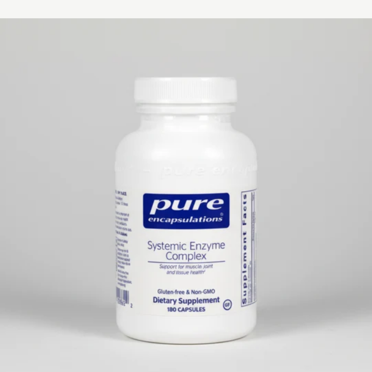 Pure Encapsulations Systemic Enzyme Complex - 180 Capsules front label