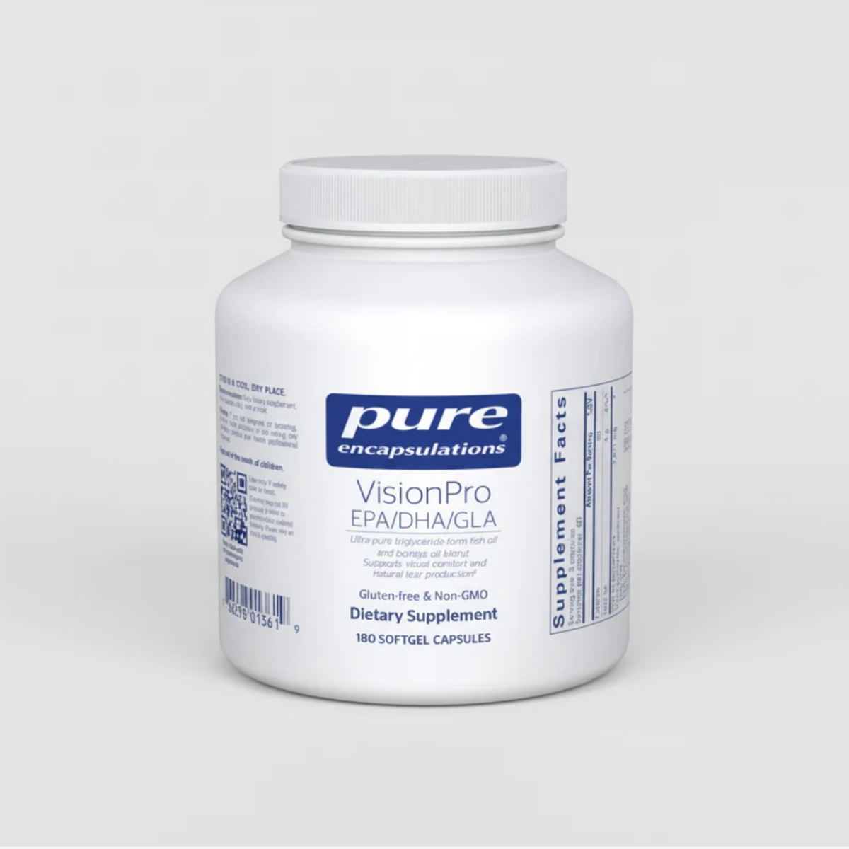 Pure Encapsulations VisionPro EPA/DHA/GLA - 180 Softgel Capsules front label