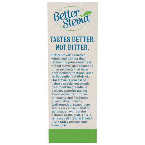 NOW Foods Organic BetterStevia Packets 75 Count | Zero Calorie Sweetener