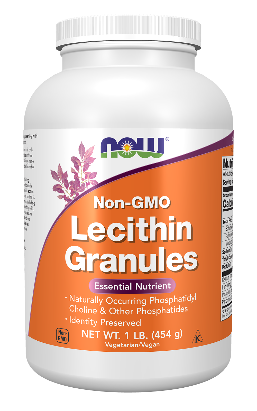 NOW Foods Lecithin Granules - 1 lb. front package image
