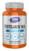 NOW Foods TestoJack® N.O. - 90 Veg Capsules front package image