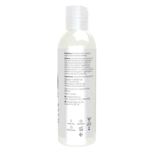 Now Solutions Liquid Coconut Oil 4 oz
