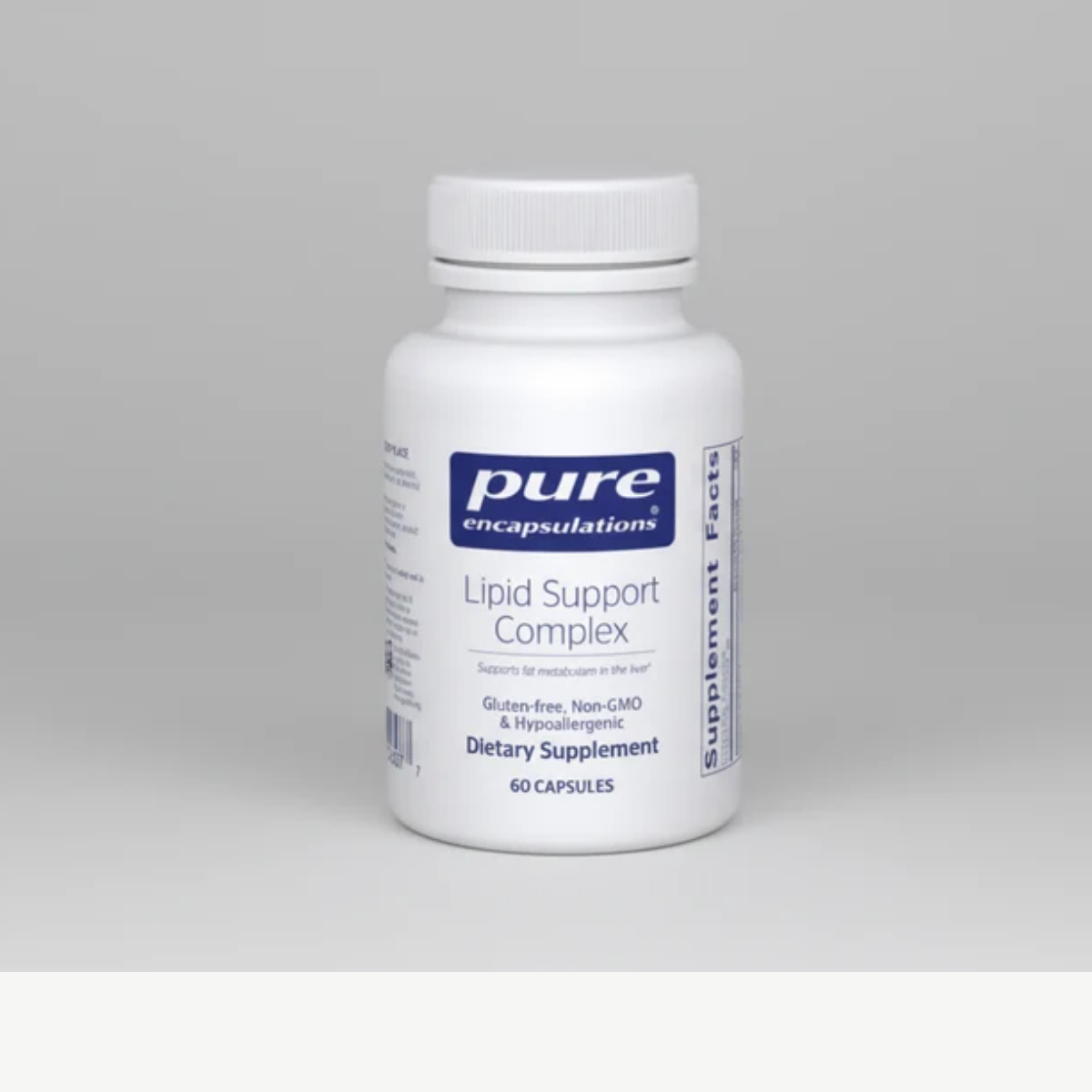 Pure Encapsulations Lipid Support Complex 60 Capsules front label