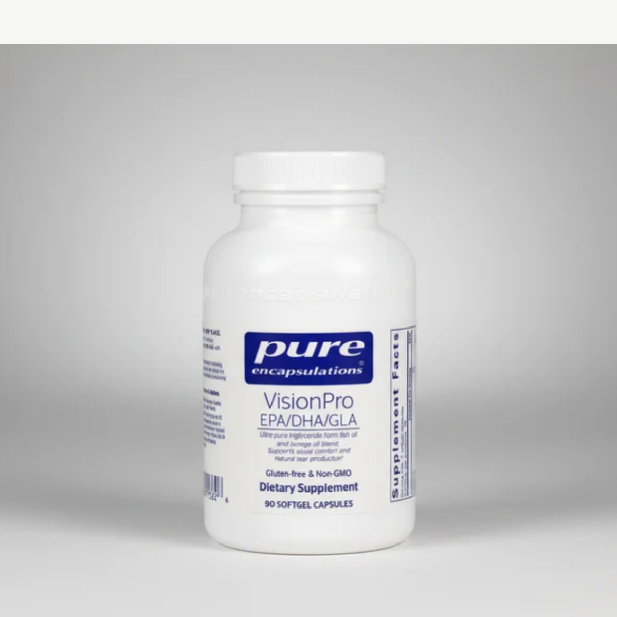 Pure Encapsulations VisionPro EPA/DHA/GLA - 90 Softgel Capsules front label