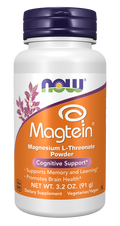 NOW Foods Magtein Powder - 3.2 oz. front package image