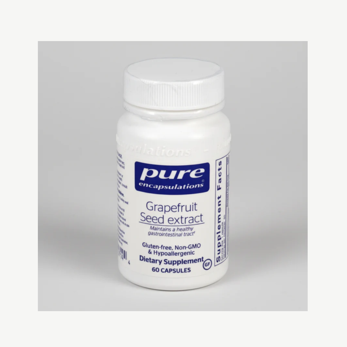 Pure Encapsulations Grapefruit Seed Extract - 60 Capsules front label
