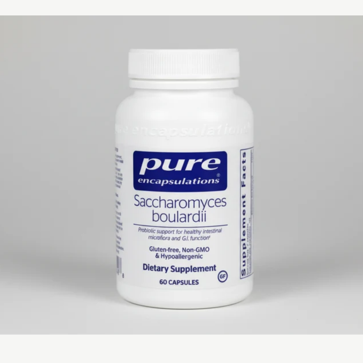 Pure Encapsulations Saccharomyces Boulardii - 60 Capsules front label