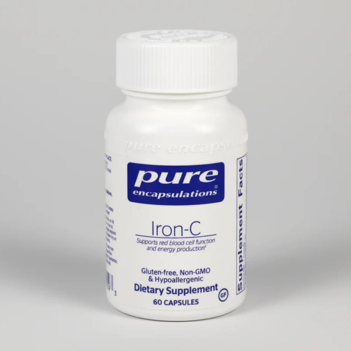 Pure Encapsulations Iron-C - 60 Capsules front label