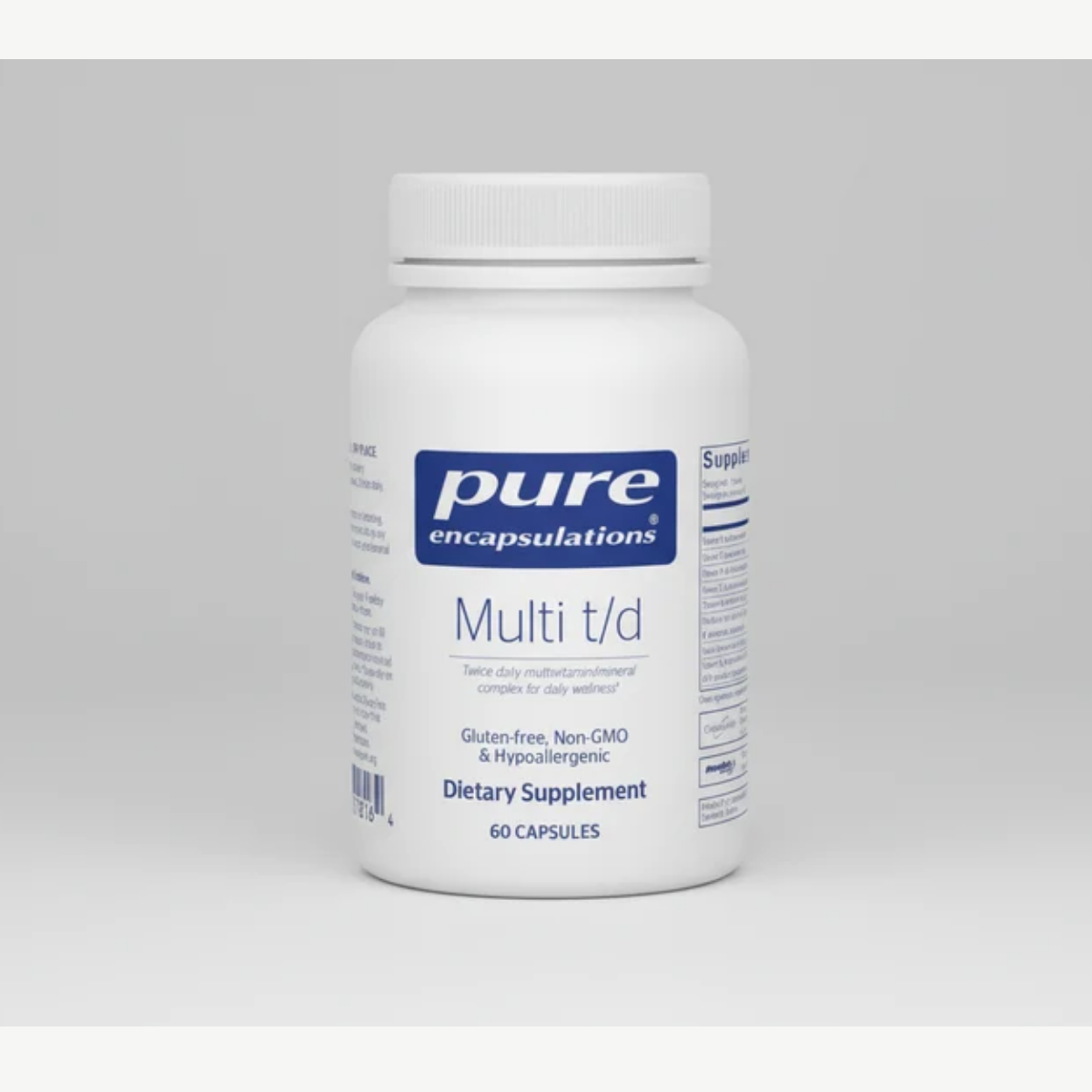 Pure Encapsulations Multi t/d - 60 Capsules front label