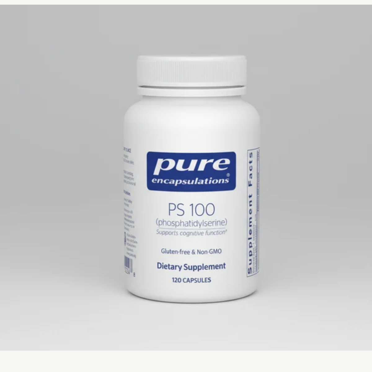 Pure Encapsulations PS 100 Phosphatidylserine 120 Caps front label