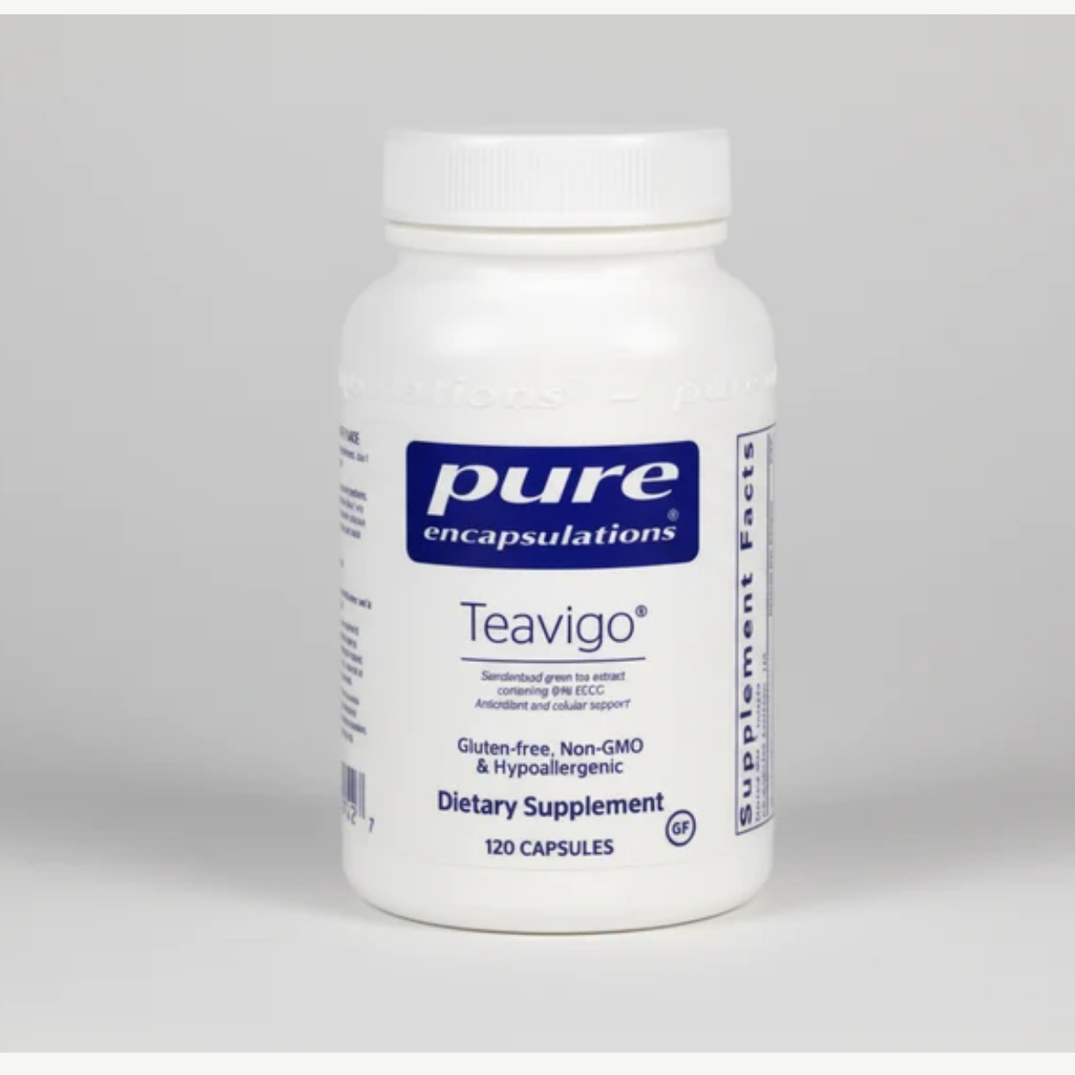 Pure Encapsulations Teavigo 120 Capsules front label