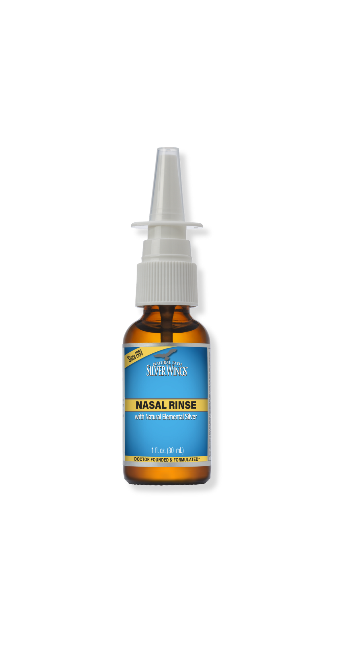 Natural Path Silver Wings Nasal Rinse 250 PPM - 1 oz - 1 oz Vertical Spray