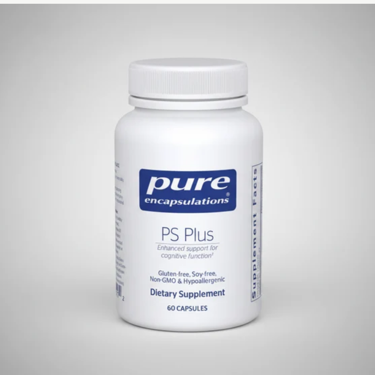Pure Encapsulations PS Plus 60 Caps | Phosphatidylserine & Ginkgo front label