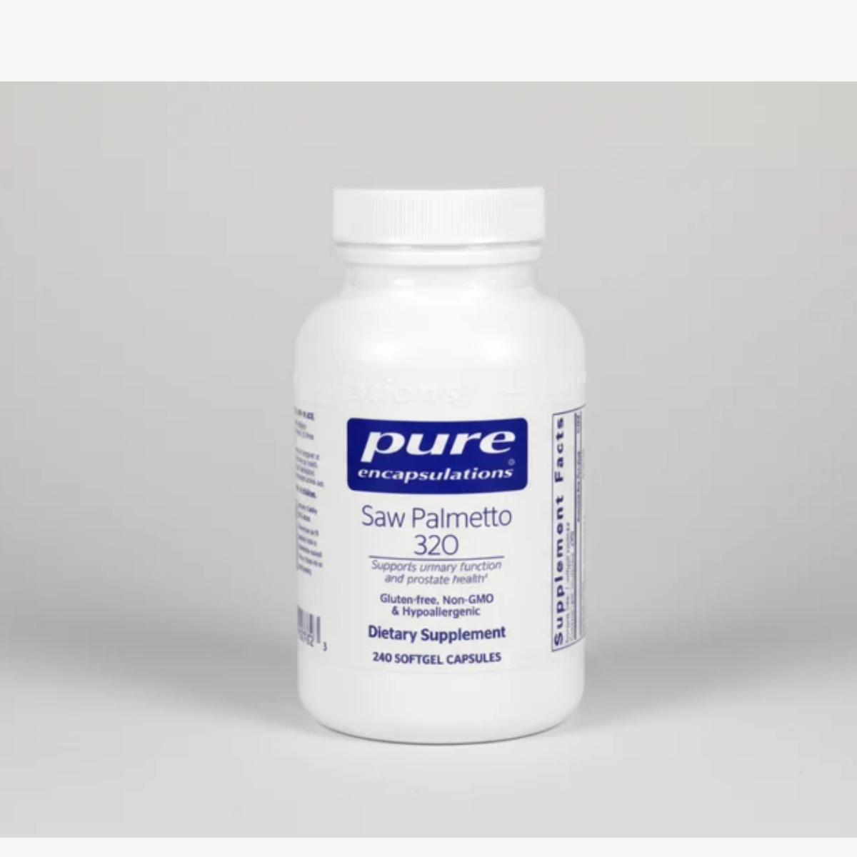 Pure Encapsulations Saw Palmetto 320 - 240 Softgel Capsules front label