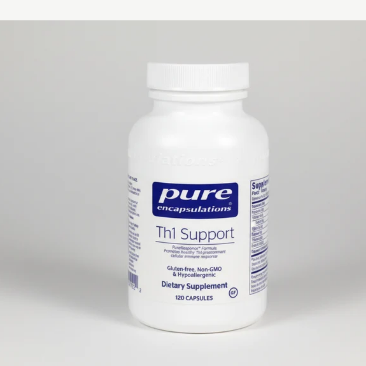 Pure Encapsulations Th1 Support 120 Capsules front label