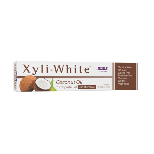 Now Solutions Xyli White Coconut Oil Toothpaste Gel 6.4 oz