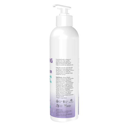 Now Baby Nourishing Baby Lotion Calming Lavender 8 fl oz
