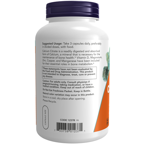 NOW Foods Calcium Citrate 240 Veg Capsules