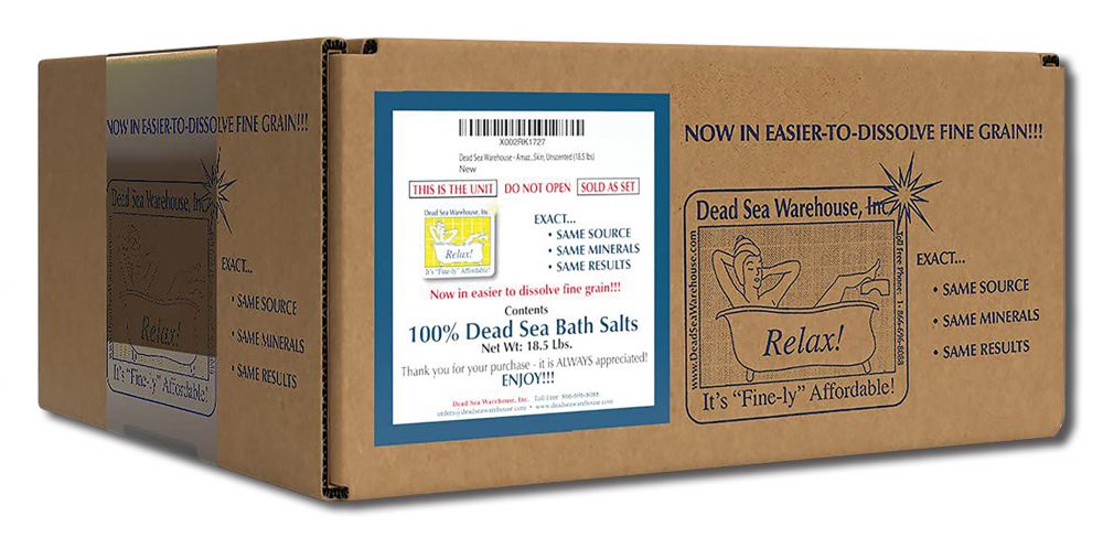 Dead Sea Warehouse Amazing Minerals Dead Sea Bath Salts – 18.5 lb