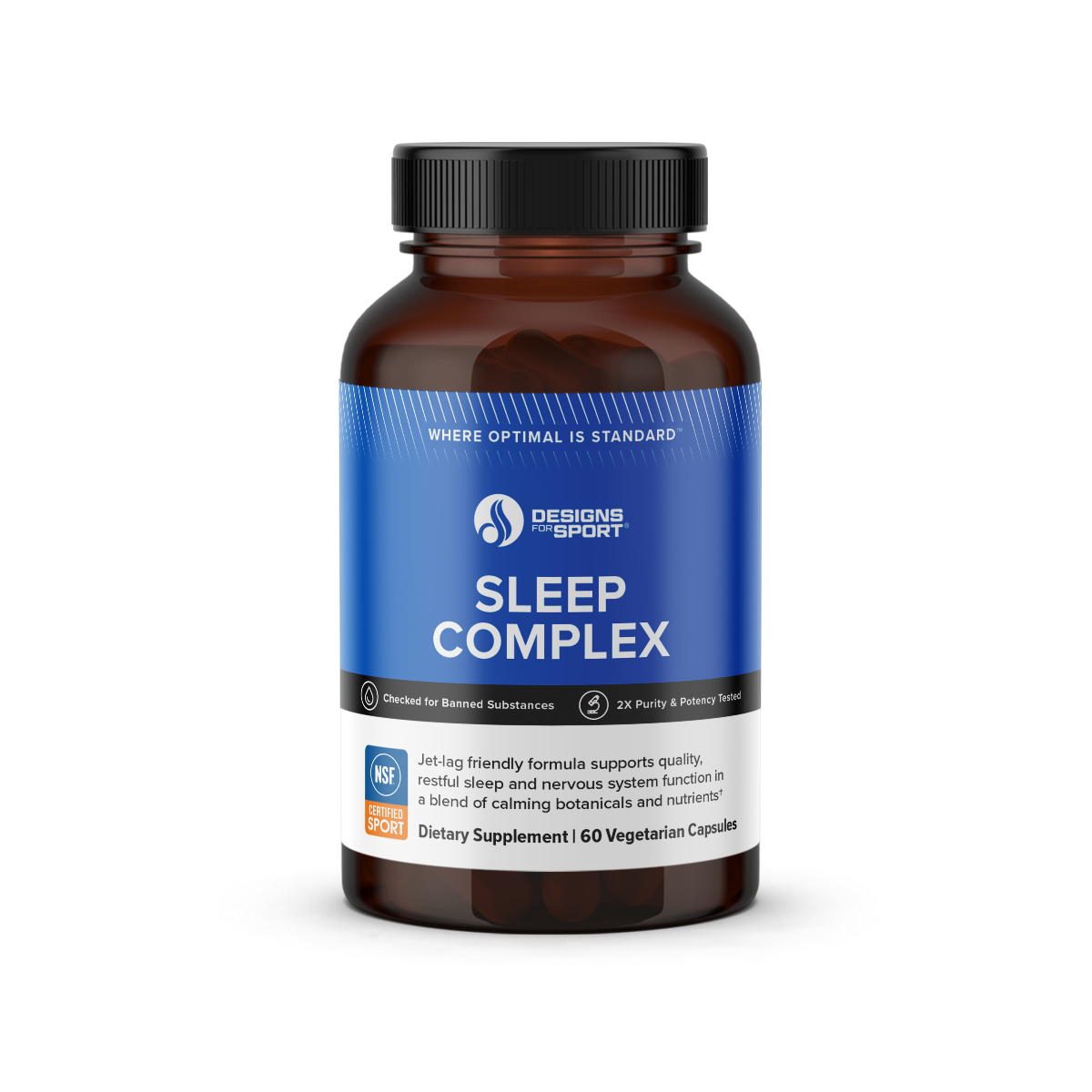 Designs for Health Sleep Complex 60 capsules front label
