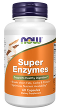 NOW Foods Super Enzymes - 60 Capsules front package image