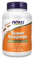 NOW Foods Super Enzymes - 180 Tablets front package image
