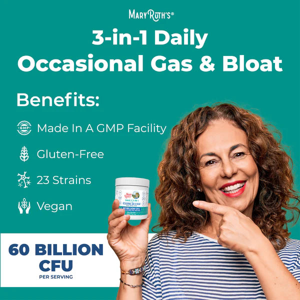 MaryRuth's 3-in-1 Gas & Bloat Powder 0.5 oz