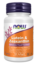 NOW Foods Lutein & Zeaxanthin - 120 Softgels front package image