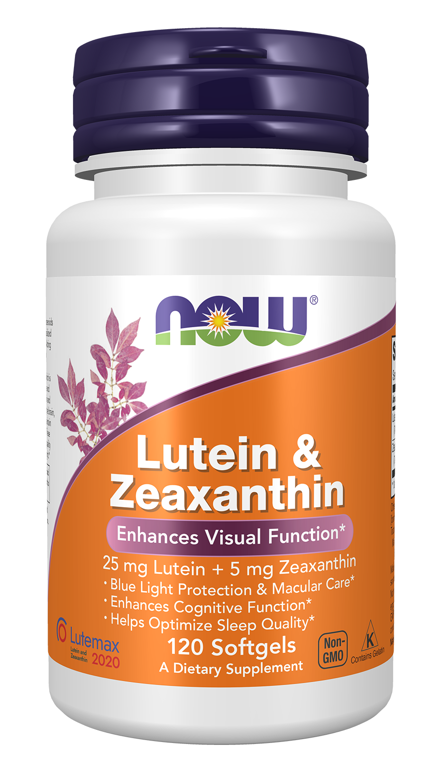 NOW Foods Lutein & Zeaxanthin - 120 Softgels front package image