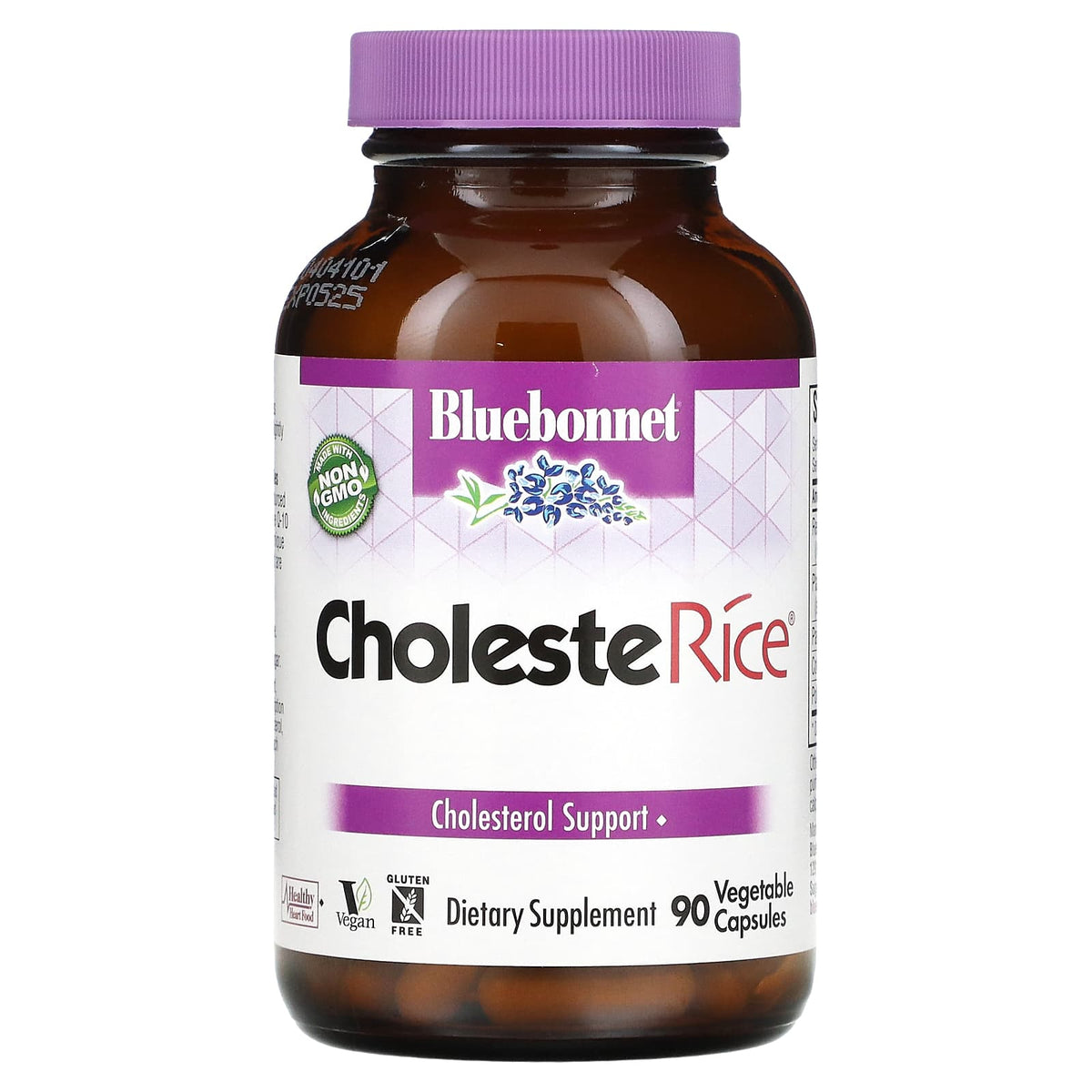 Bluebonnet CholesteRice 90 vegetable capsules bottle