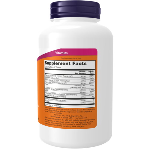 NOW Foods B-50 Complex 250 Tablets