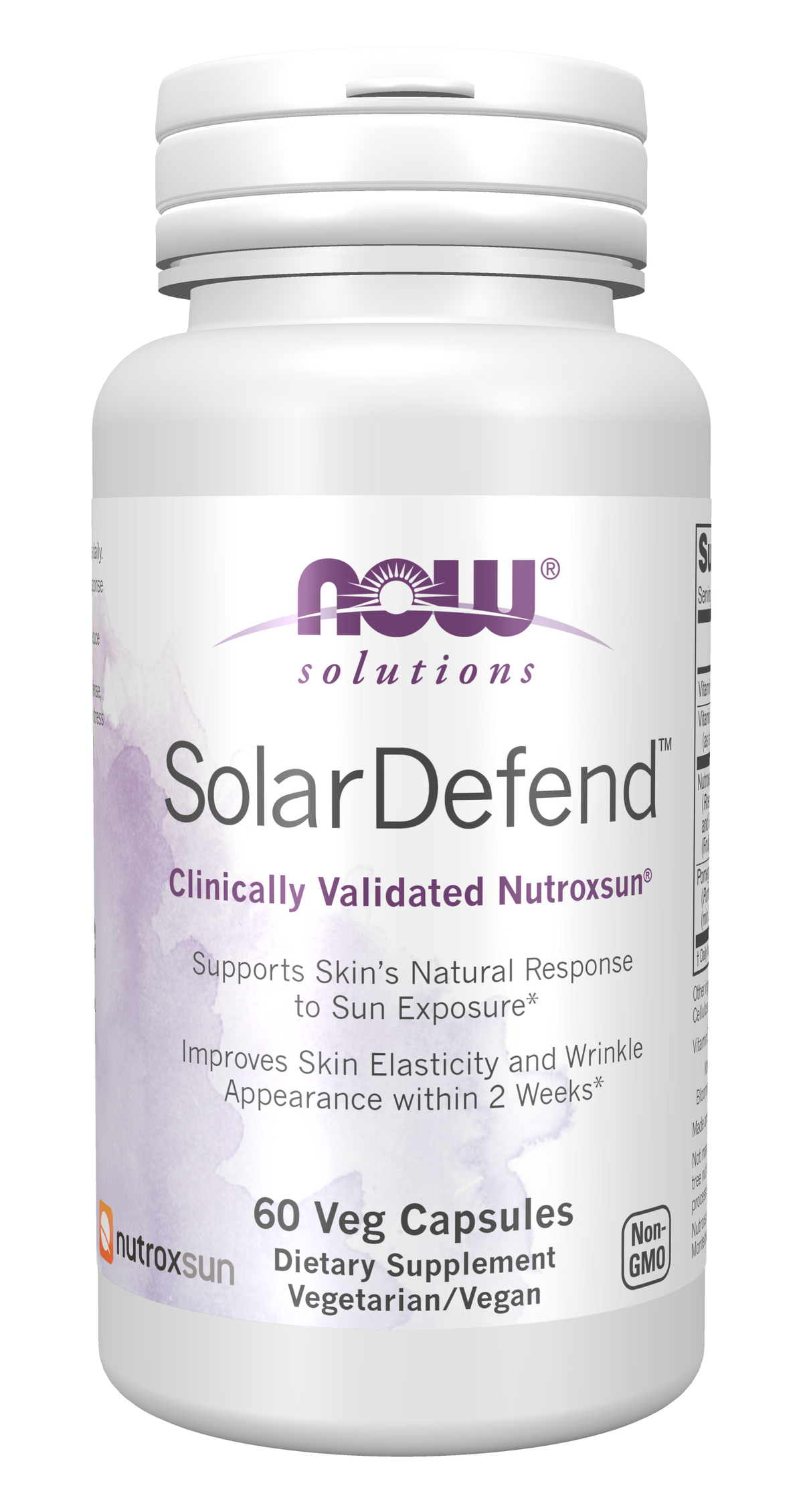 NOW Foods SolarDefend™ - 60 Veg Capsules front package image