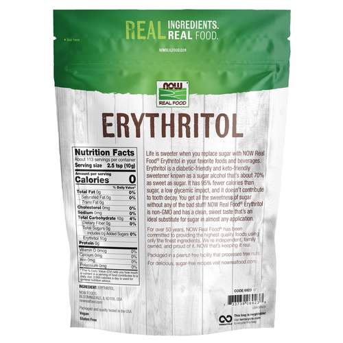 NOW Foods Erythritol 2.5 Lb | Keto Zero-Calorie Sweetener