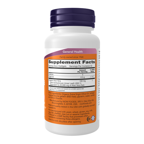 NOW Foods Aloe Vera 10,000 mg 100 Softgels