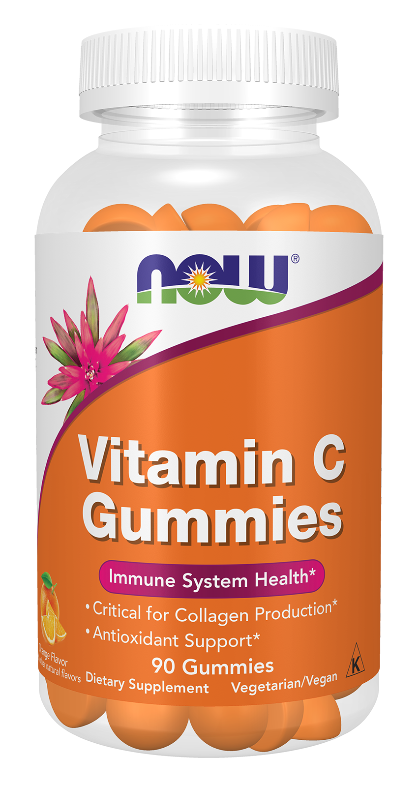 NOW Foods Vitamin C - 90 Gummies front package image
