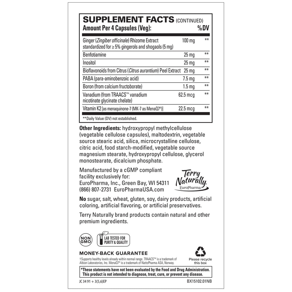 Terry Naturally Clinical Essentials Multi-Vitamin & Minerals 120 Capsules