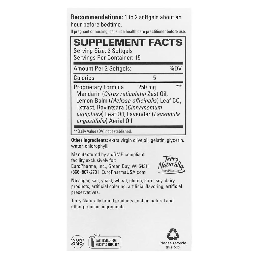 Terry Naturally Terrific Zzzz 30 Softgels